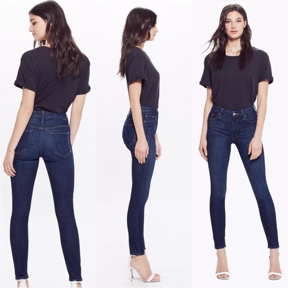 Mother Blue Jeans Looker Clean Sweep 26 (27)x29 Stretchy Skinny Ankle Distressed - Picture 14 of 16